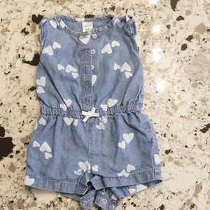 Denim romper